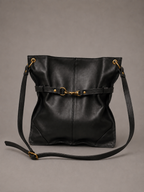 Cartera de Cuero Genuino Telo Negro