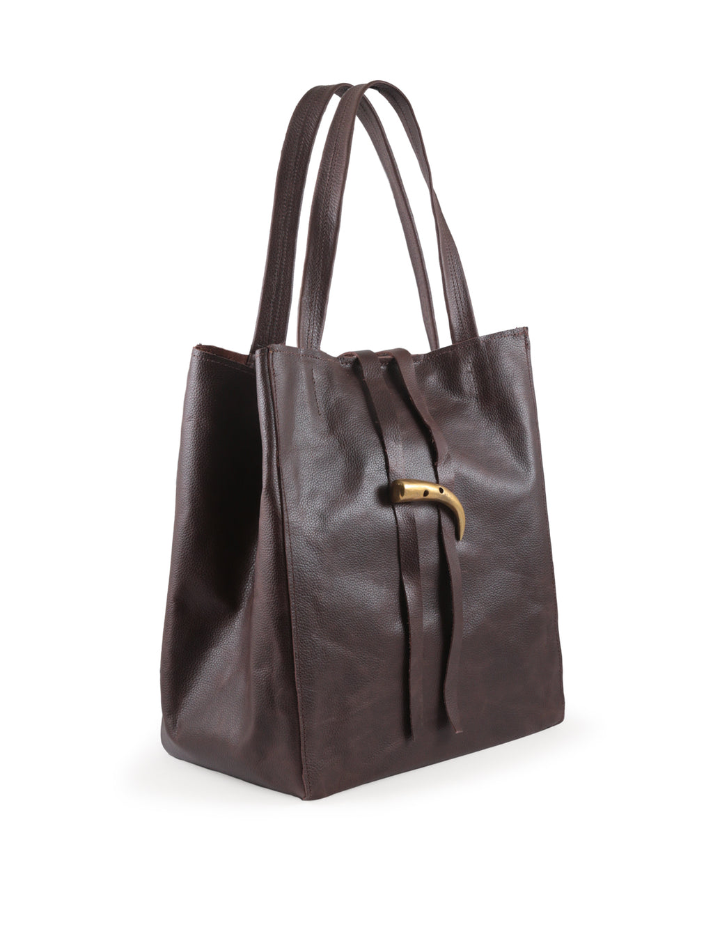 Cartera de Cuero Cecilia Chocolate