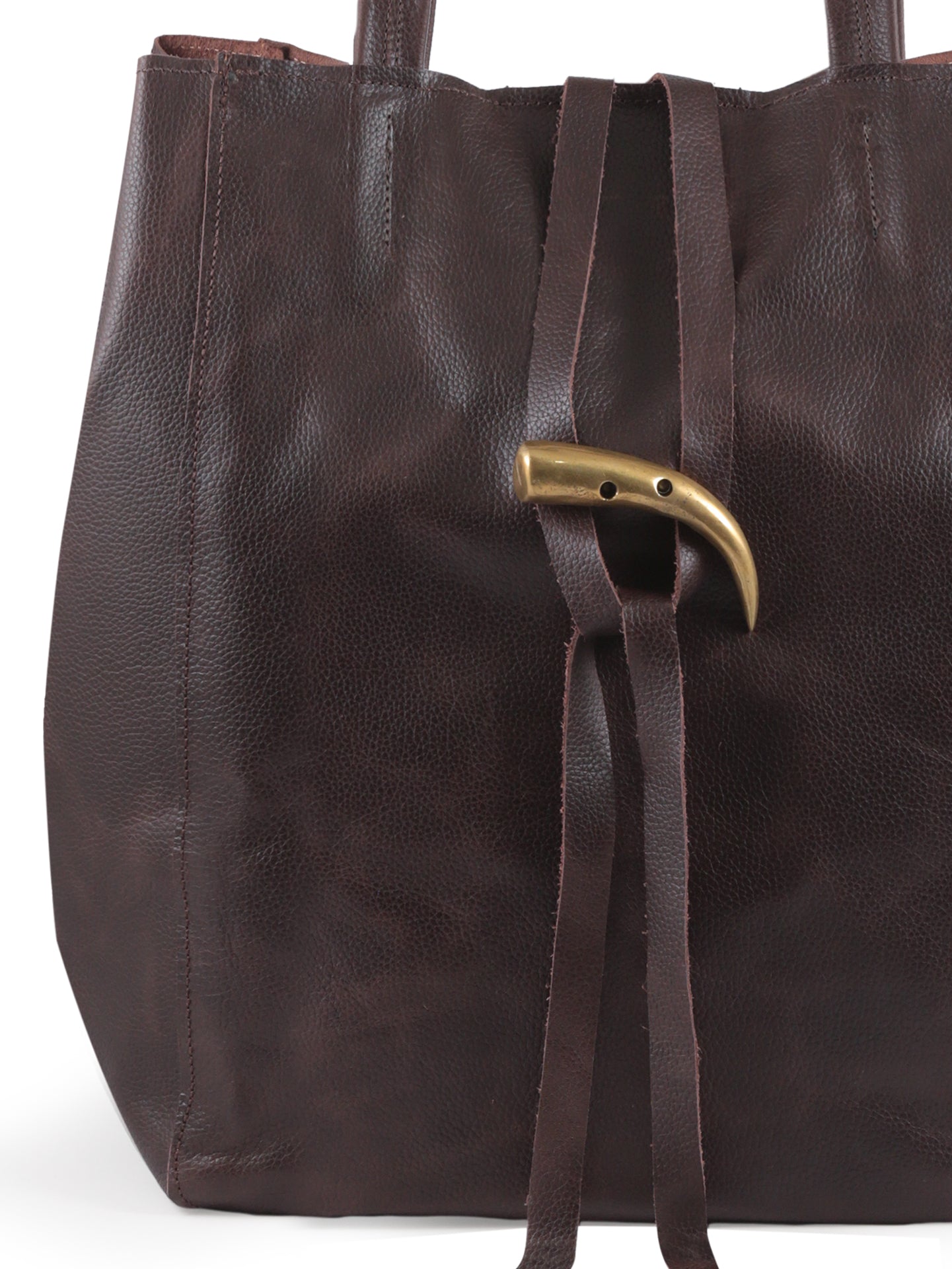 Cartera de Cuero Cecilia Chocolate