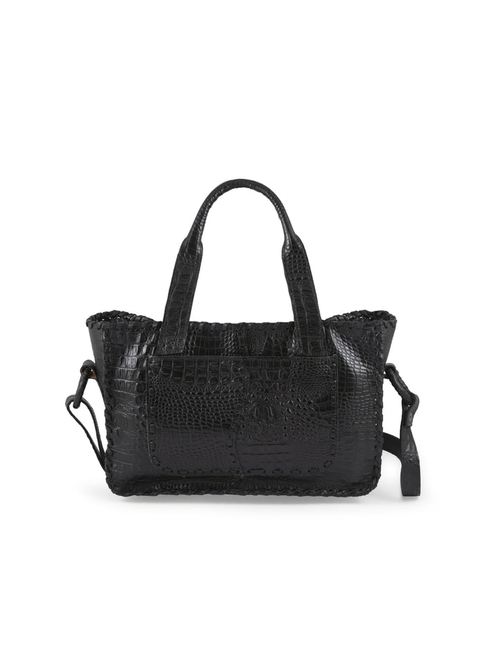 Cartera Juana M Croco Negra