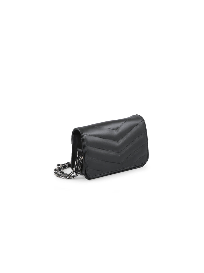 Cartera Sara Cuero Negro