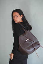Cartera de Cuero Genuino Cecilia Chocolate