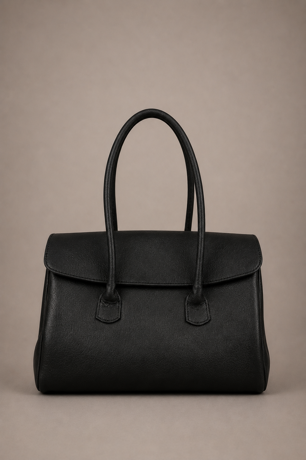 Cartera Cuero Genuino Laura Negra