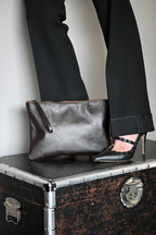 Sobre de Cuero Genuino Clara Chocolate