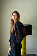 Cartera Macarena Mini Burdeo