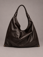 Cartera Cuero Genuino Clara Midi Chocolate Moro