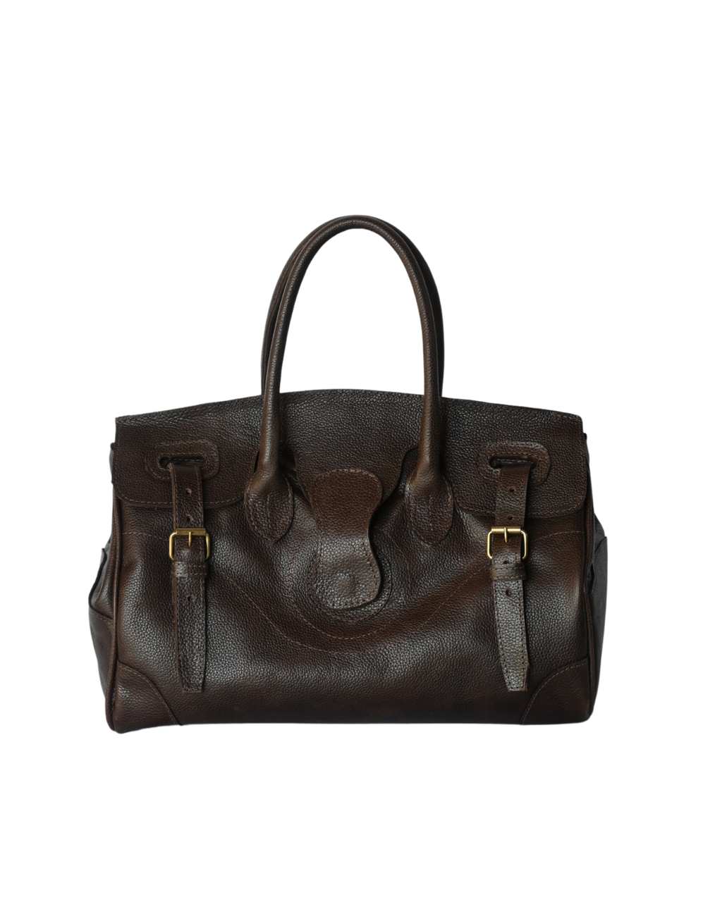 Cartera de Cuero Genuino  Paz Chocolate