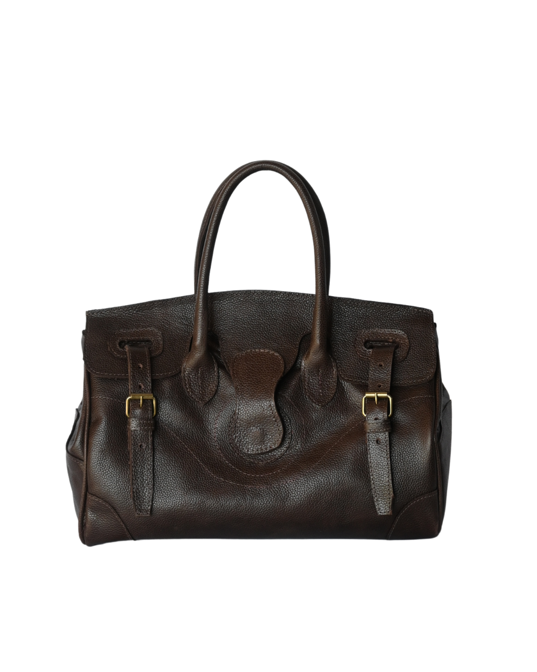 Cartera de Cuero Genuino  Paz Chocolate