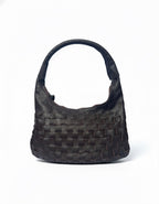 Cartera de Cuero Genuino Macarena Mini Chocolate