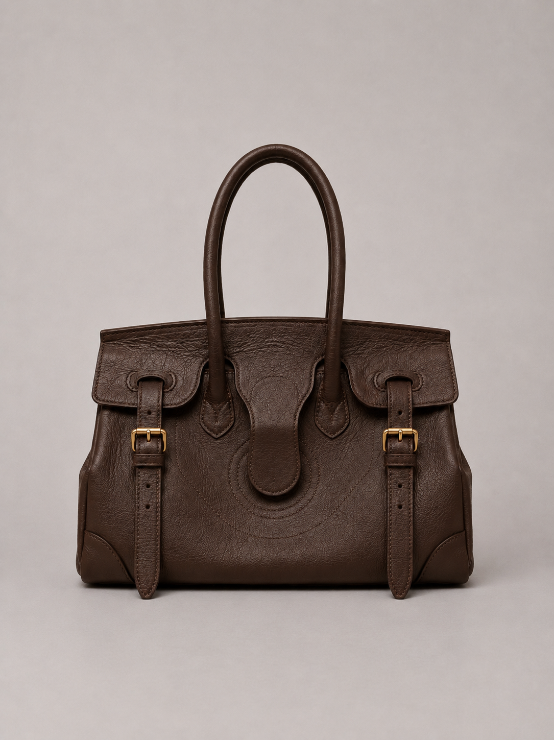 Cartera Cuero Genuino Paz Chocolate