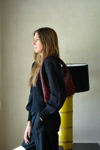 Cartera Macarena Mini Burdeo