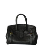 Cartera de Cuero Genuino Paz Negra