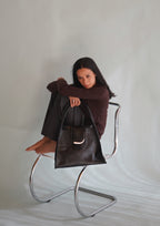 Cartera de Cuero Genuino Teresita M CR Negro
