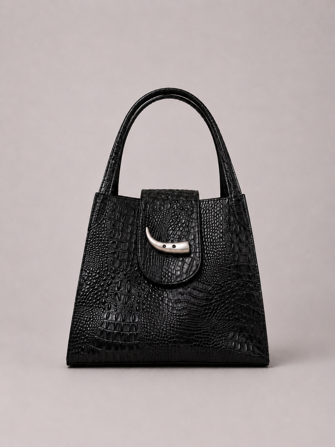 Cartera de Cuero Genuino Teresita M CR Negro