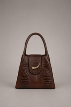Cartera de Cuero Genuino Teresita CR Café
