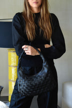 Cartera de Cuero Genuino Macarena Mini Negro