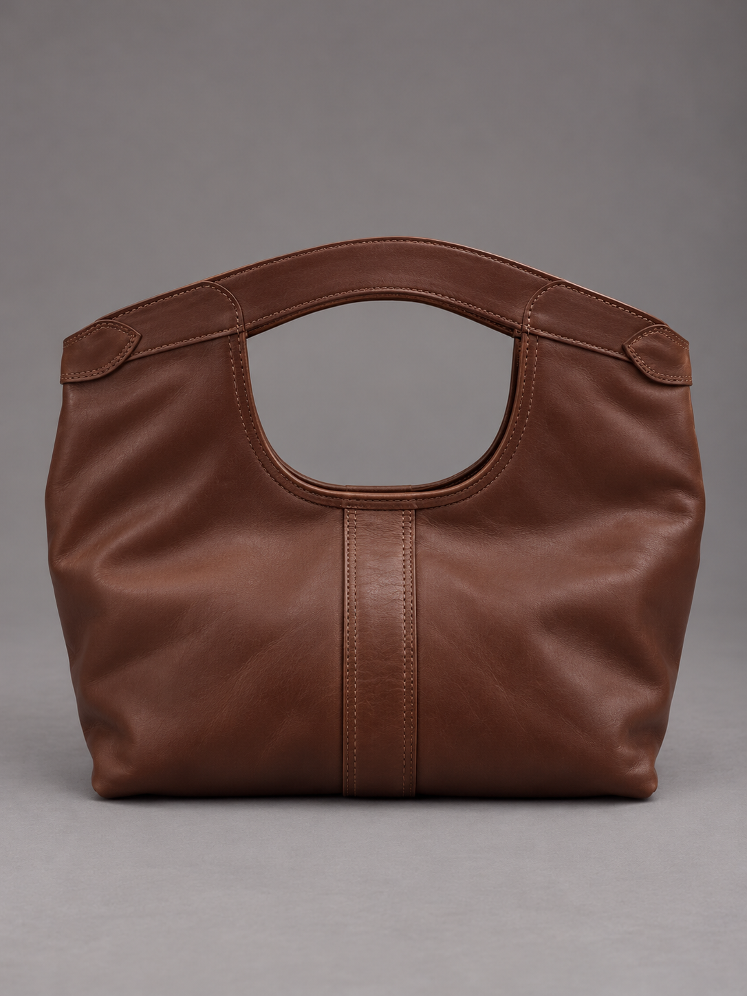 Cartera Cuero Genuino Gracia chocolate Mediana