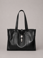 Cartera de Cuero Genuino Elisa Negro