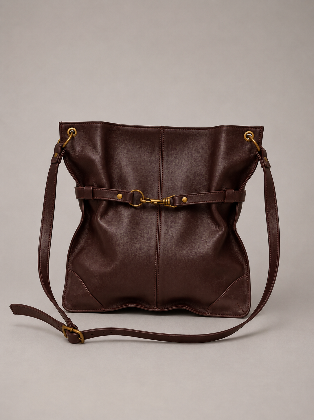 Cartera de Cuero Genuino Telo Chocolate