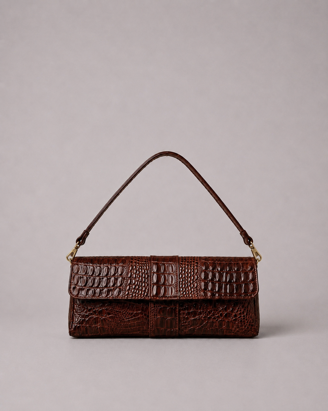 Cartera de Cuero Genuino Valentina CR Café