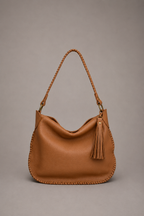 Cartera Cuero Genuino Carola Camel