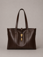 Cartera de Cuero Genuino Elisa Chocolate