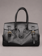 Cartera Cuero Genuino Paz Negra