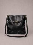 Cartera de Cuero Genuino Telo Negro