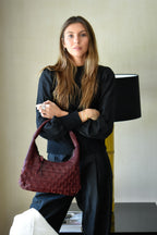 Cartera Macarena Mini Burdeo