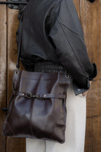Cartera de Cuero Genuino Telo Chocolate