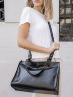 Cartera de Cuero Genuino Amalia negro
