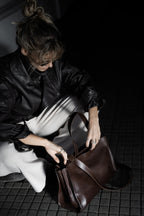 Cartera de Cuero Genuino Amalia Chocolate