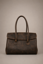 Cartera Cuero Genuino Laura Taupe