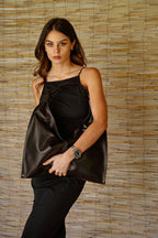 Cartera Cuero Genuino Clara Maxi Chocolate