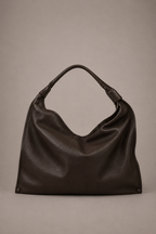 Cartera Cuero Genuino Clara Midi Chocolate