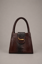 Cartera de Cuero Genuino Teresita M CR Café