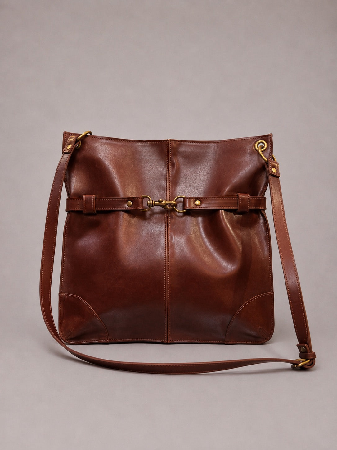 Cartera de Cuero Genuino Telo Chocolate