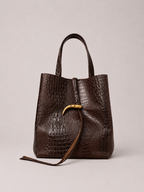 Cartera de Cuero Genuino Cecilia CR Camel