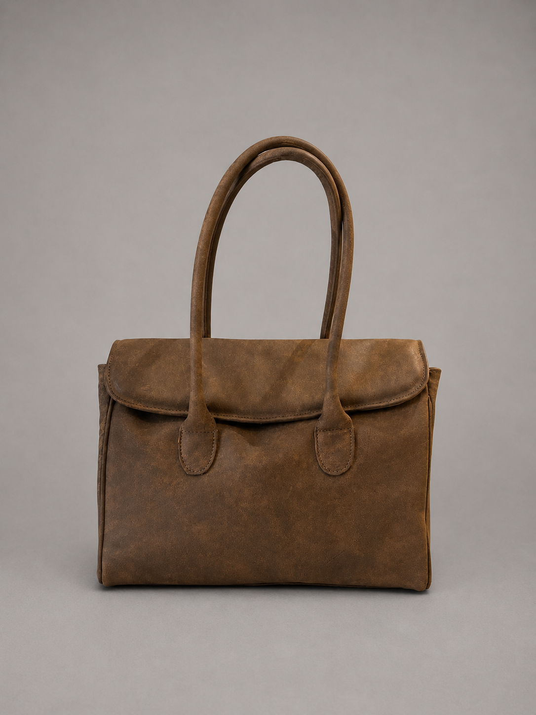 Cartera Cuero Genuino Laura Taupe