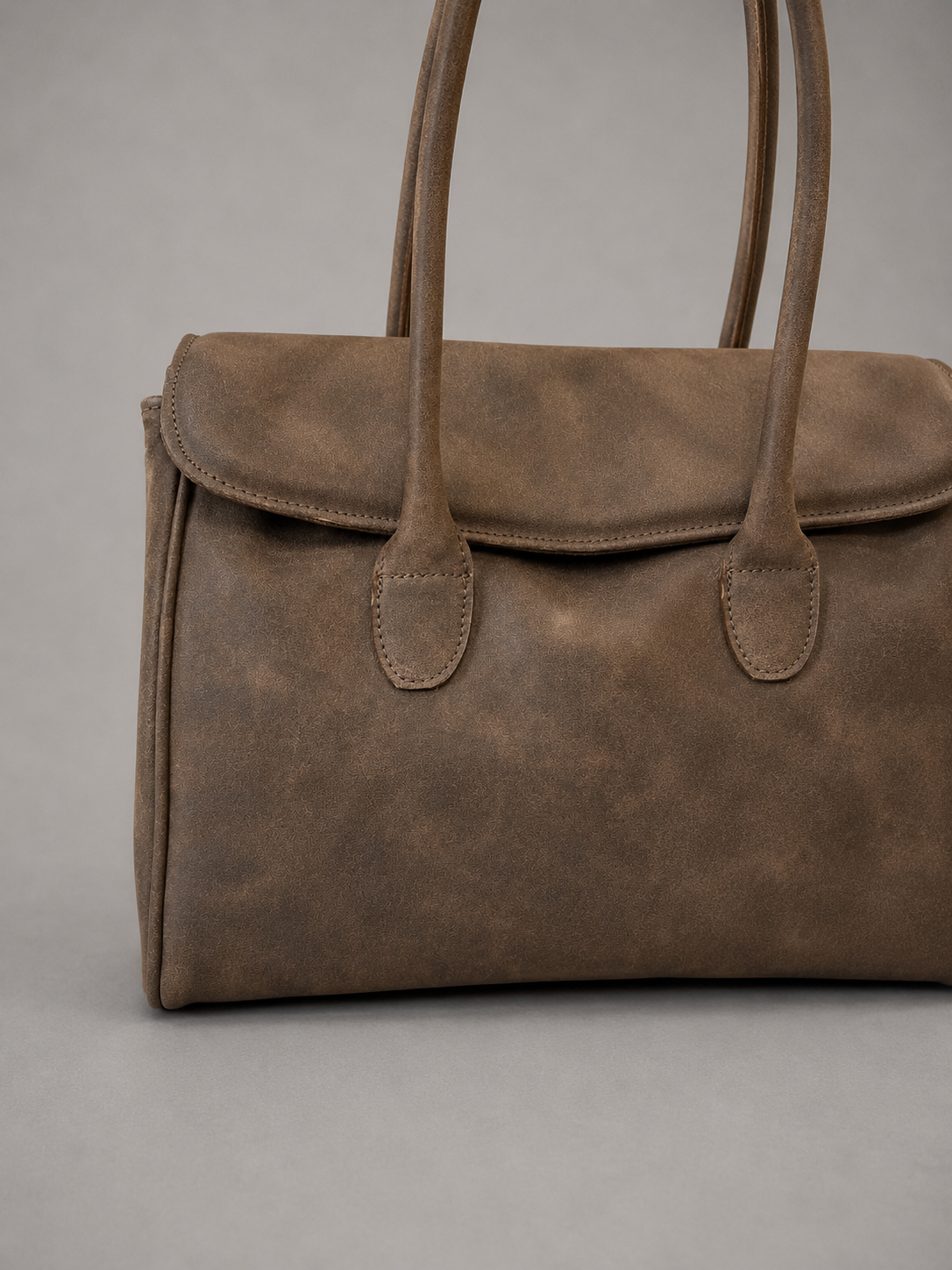 Cartera Cuero Genuino Laura Taupe