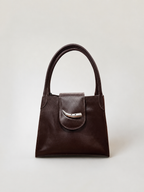 Cartera de Cuero Genuino Teresita M Chocolate