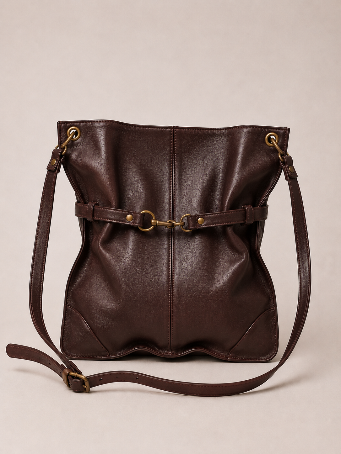 Cartera de Cuero Genuino Telo Chocolate
