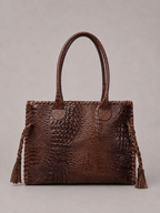 Cartera Cuero Genuino Rocio CR Chocolate