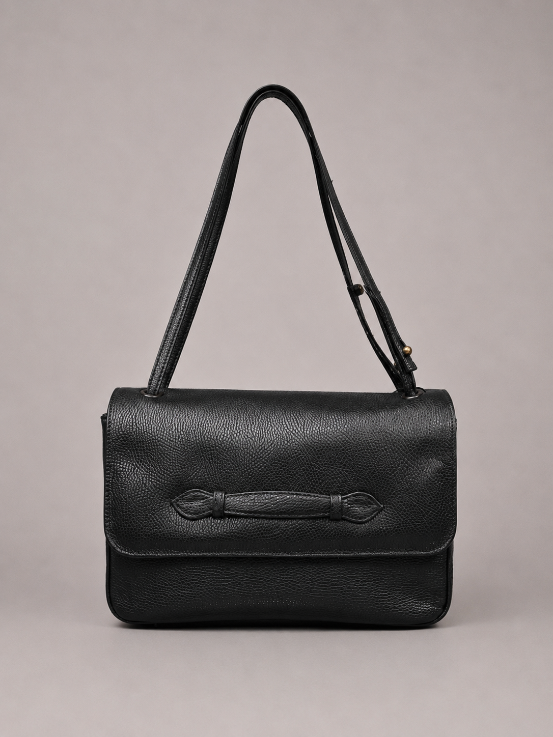 Cartera Cuero Genuino Sofia Negro