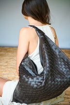 Cartera Cuero Genuino Macarena Maxi Chocolate