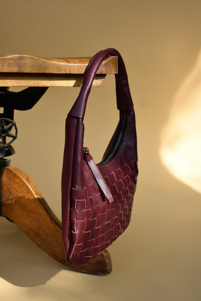 Cartera Macarena Mini Burdeo