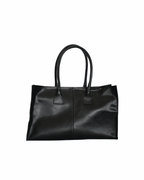 Cartera Cuero Genuino Elena Negro