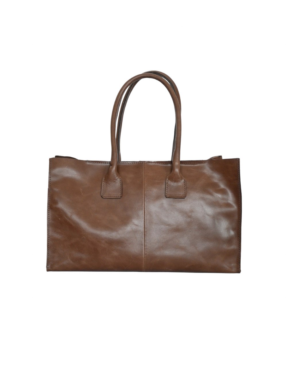 Cartera  Cuero Genuino Elena Chocolate