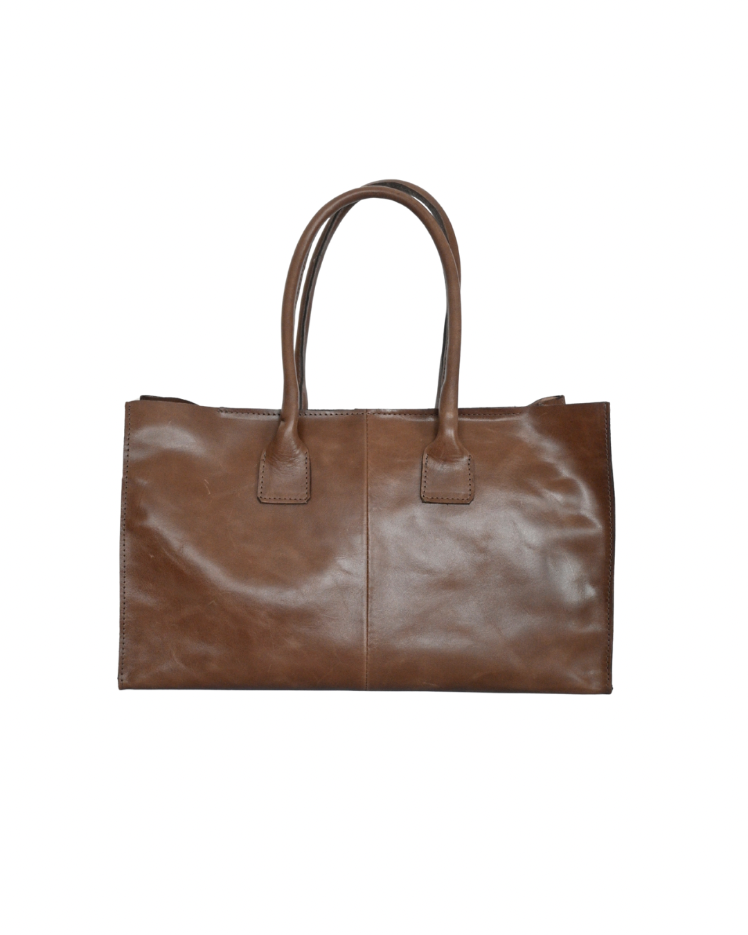 Cartera  Cuero Genuino Elena Chocolate