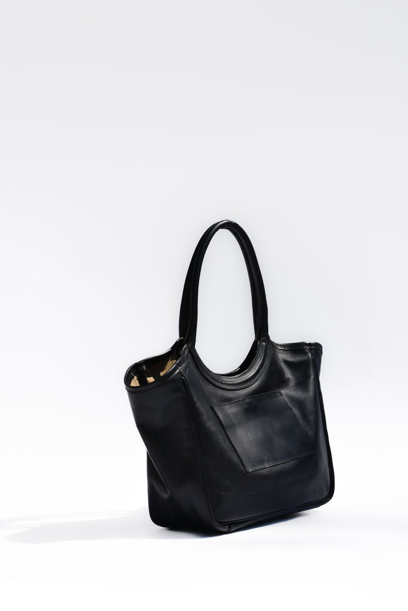 Cartera Mery cuero Negra